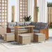 Set de canapele pentru grădină 9 pcs Beige și gri deschis - WALTI WALTI