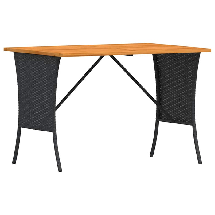 Set mobilier de grădină cu perne, 3 piese, negru, poliratan - WALTI WALTI