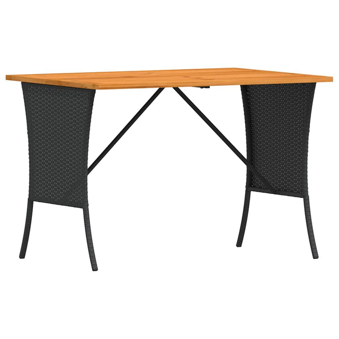 Set mobilier de grădină cu perne, 3 piese, negru, poliratan - WALTI WALTI