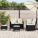 Set mobilier de grădină cu perne, 5 piese, negru, poliratan - WALTI WALTI