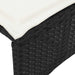 Set mobilier de grădină cu perne, 5 piese, negru, poliratan - WALTI WALTI