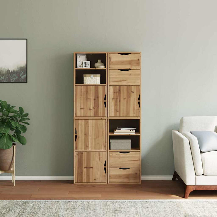 Dulapuri laterale 4 buc "ODDA" 40x24x79 cm lemn masiv de pin WALTI