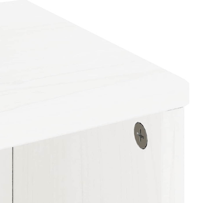 Dulapuri laterale 4 buc ODDA alb 40x24x79 cm lemn masiv de pin WALTI