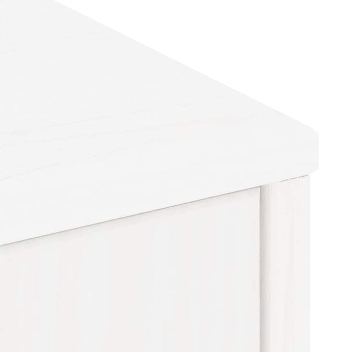 Dulapuri laterale 4 buc ODDA alb 40x24x79 cm lemn masiv de pin WALTI