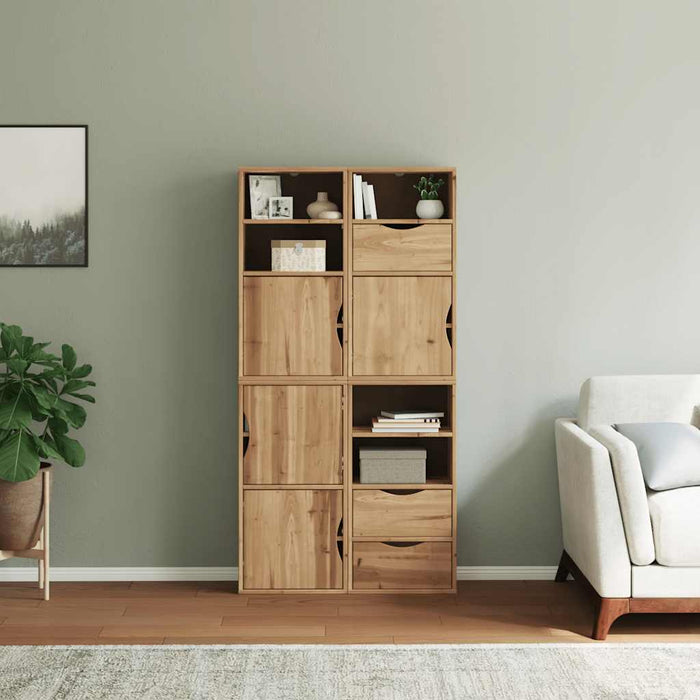 Dulapuri laterale 4 buc "ODDA" 40x24x79 cm lemn masiv de pin WALTI