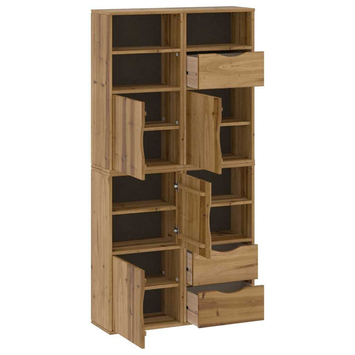 Dulapuri laterale 4 buc "ODDA" 40x24x79 cm lemn masiv de pin WALTI
