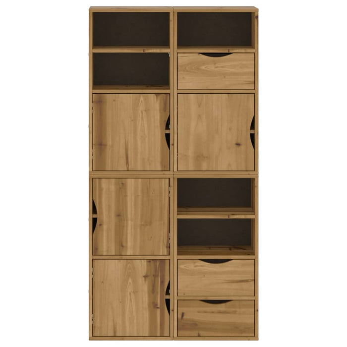 Dulapuri laterale 4 buc "ODDA" 40x24x79 cm lemn masiv de pin WALTI