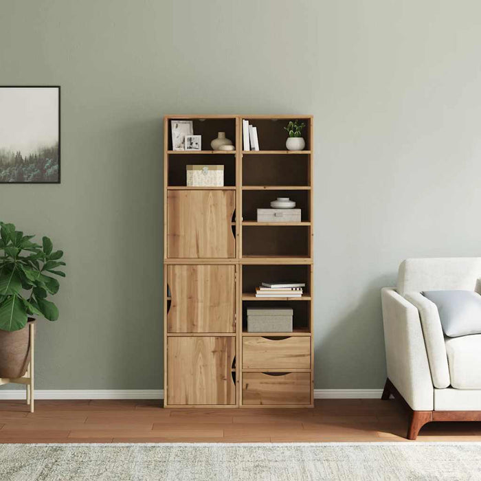 Dulapuri laterale 4 buc "ODDA" 40x24x79 cm lemn masiv de pin WALTI