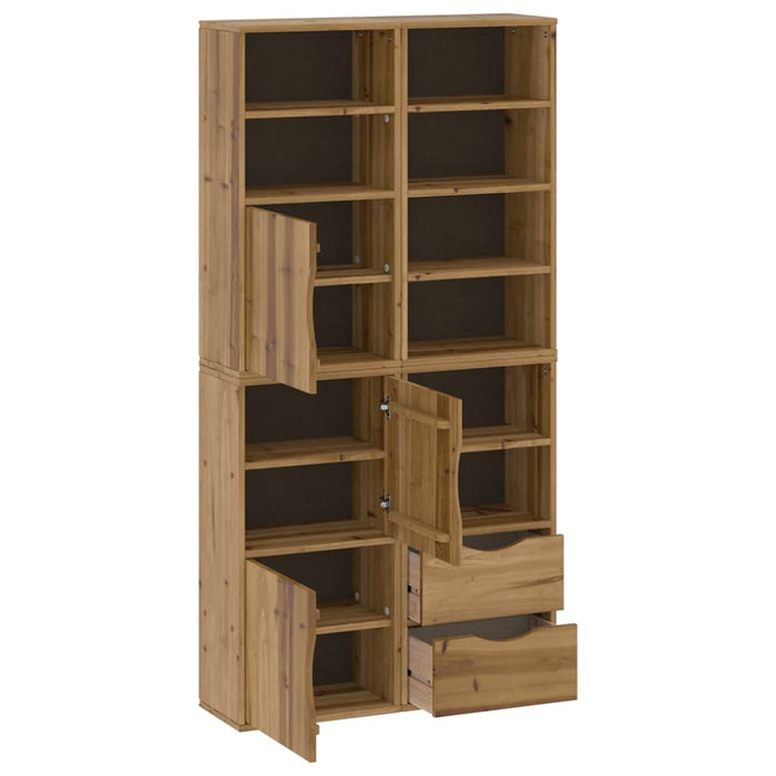 Dulapuri laterale 4 buc "ODDA" 40x24x79 cm lemn masiv de pin WALTI