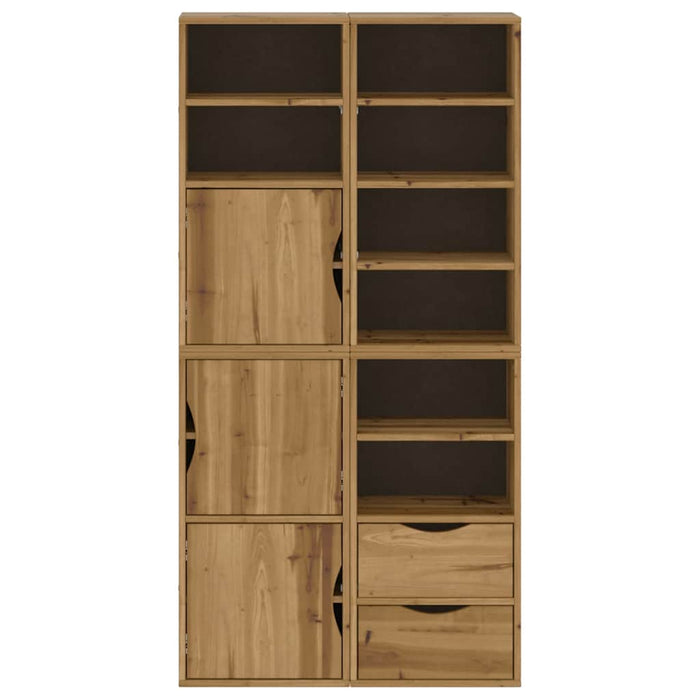 Dulapuri laterale 4 buc "ODDA" 40x24x79 cm lemn masiv de pin WALTI