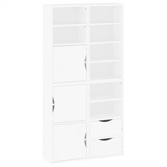 Dulapuri laterale 4 buc ODDA alb 40x24x79 cm lemn masiv de pin WALTI