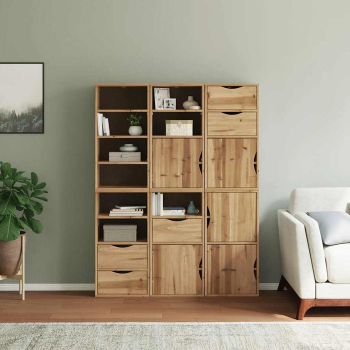 Dulapuri laterale 6 buc "ODDA" 40x24x79 cm lemn masiv de pin WALTI
