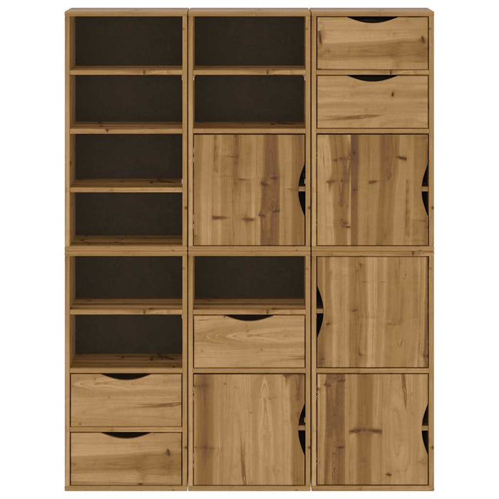 Dulapuri laterale 6 buc "ODDA" 40x24x79 cm lemn masiv de pin WALTI