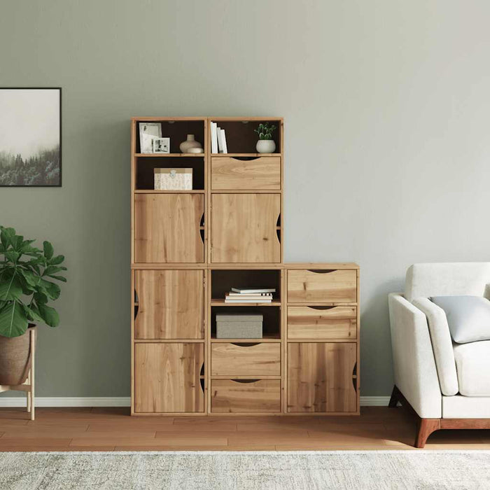 Dulapuri laterale 5 buc "ODDA" 40x24x79 cm lemn masiv de pin WALTI
