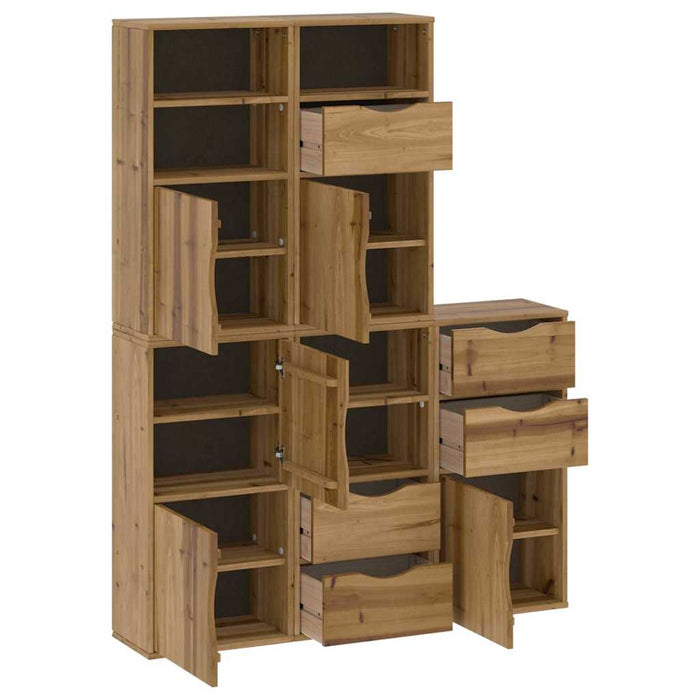 Dulapuri laterale 5 buc "ODDA" 40x24x79 cm lemn masiv de pin WALTI