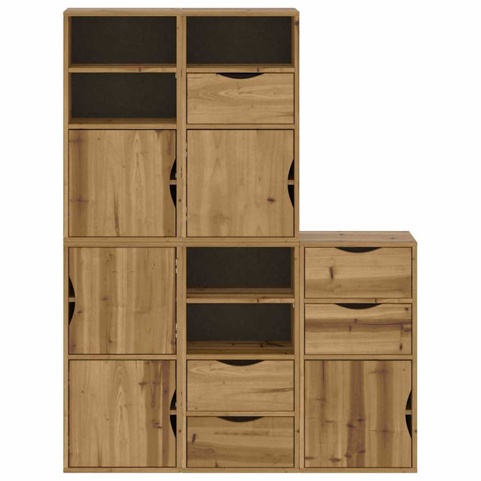 Dulapuri laterale 5 buc "ODDA" 40x24x79 cm lemn masiv de pin WALTI