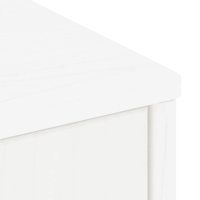 Dulapuri laterale 5 buc ODDA alb 40x24x79 cm lemn masiv de pin WALTI