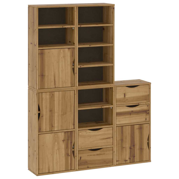 Dulapuri laterale 5 buc "ODDA" 40x24x79 cm lemn masiv de pin WALTI