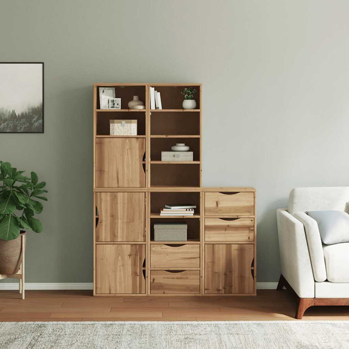 Dulapuri laterale 5 buc "ODDA" 40x24x79 cm lemn masiv de pin WALTI