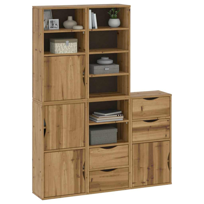 Dulapuri laterale 5 buc "ODDA" 40x24x79 cm lemn masiv de pin WALTI