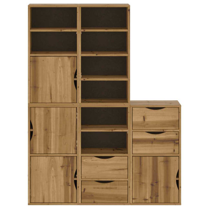 Dulapuri laterale 5 buc "ODDA" 40x24x79 cm lemn masiv de pin WALTI