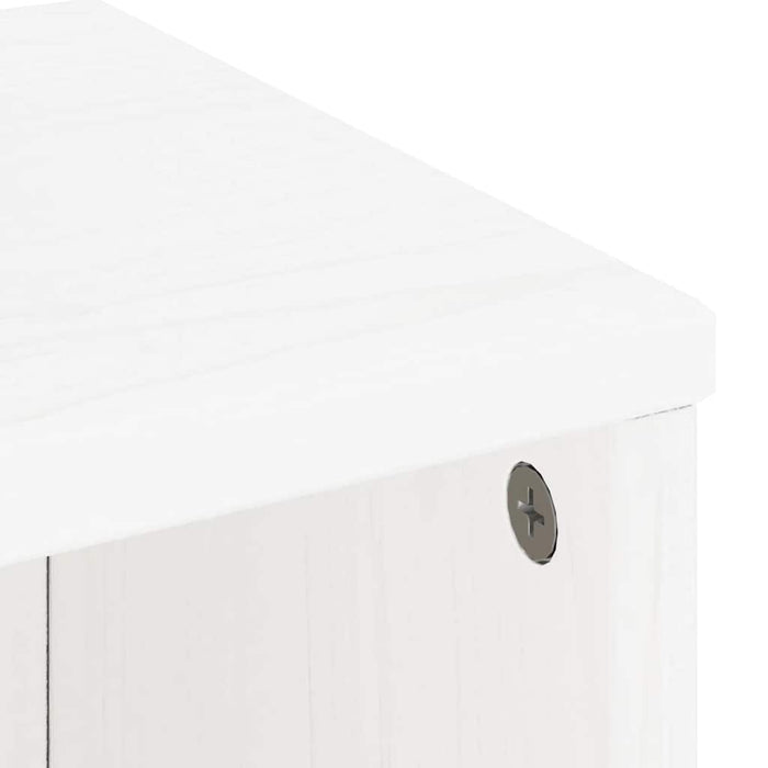 Dulapuri laterale 5 buc ODDA alb 40x24x79 cm lemn masiv de pin WALTI
