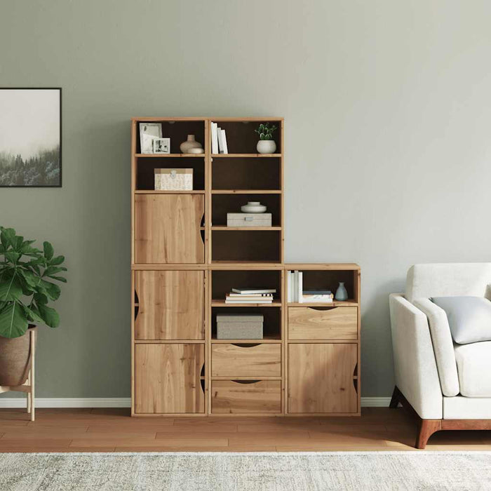 Dulapuri laterale 5 buc "ODDA" 40x24x79 cm lemn masiv de pin WALTI