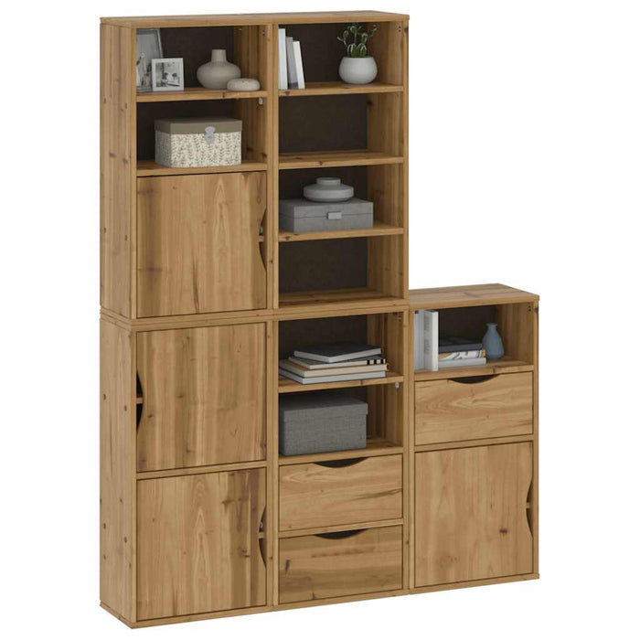 Dulapuri laterale 5 buc "ODDA" 40x24x79 cm lemn masiv de pin WALTI