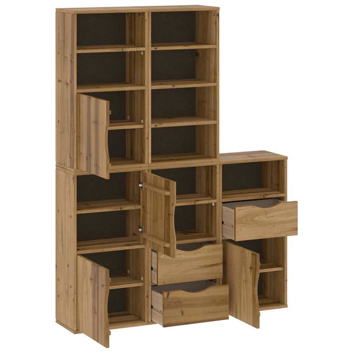 Dulapuri laterale 5 buc "ODDA" 40x24x79 cm lemn masiv de pin WALTI