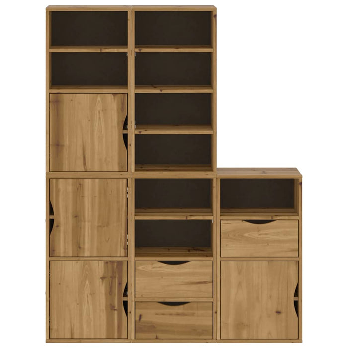 Dulapuri laterale 5 buc "ODDA" 40x24x79 cm lemn masiv de pin WALTI