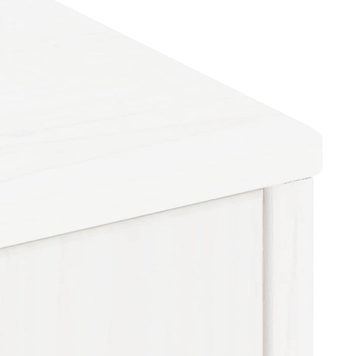Dulapuri laterale 5 buc ODDA alb 40x24x79 cm lemn masiv de pin WALTI