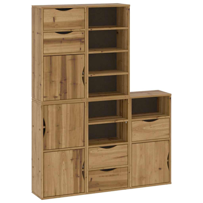 Dulapuri laterale 5 buc "ODDA" 40x24x79 cm lemn masiv de pin WALTI