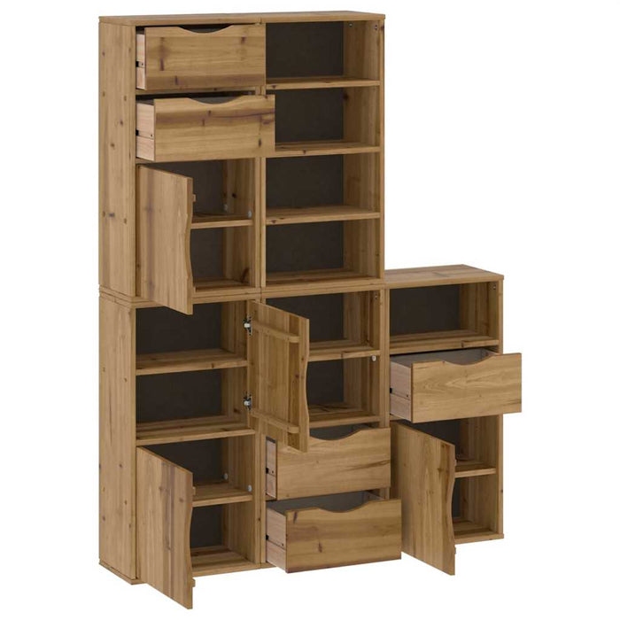 Dulapuri laterale 5 buc "ODDA" 40x24x79 cm lemn masiv de pin WALTI