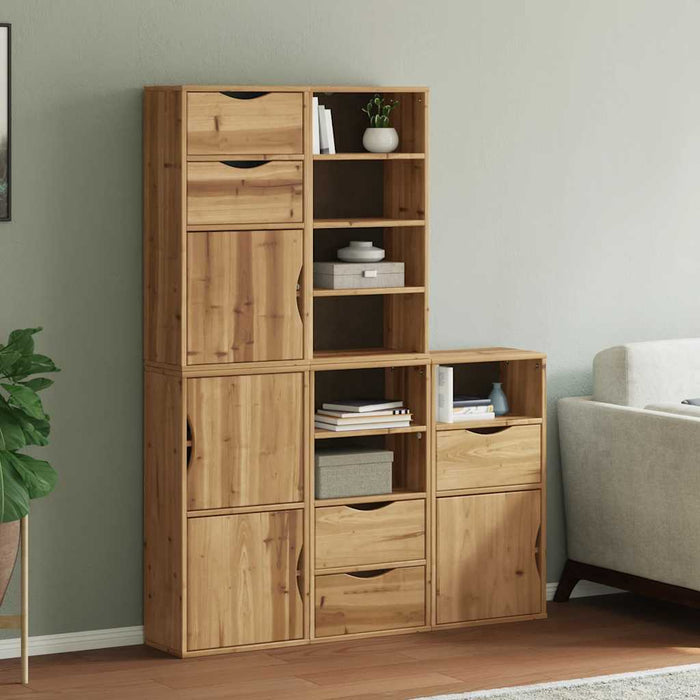 Dulapuri laterale 5 buc "ODDA" 40x24x79 cm lemn masiv de pin WALTI