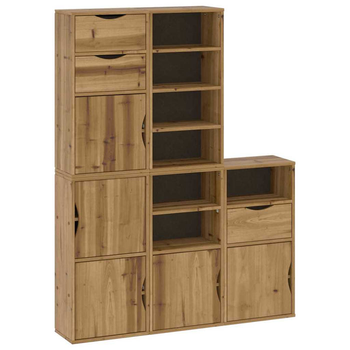 Dulapuri laterale 5 buc "ODDA" 40x24x79 cm lemn masiv de pin WALTI