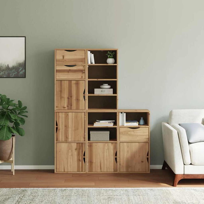 Dulapuri laterale 5 buc "ODDA" 40x24x79 cm lemn masiv de pin WALTI