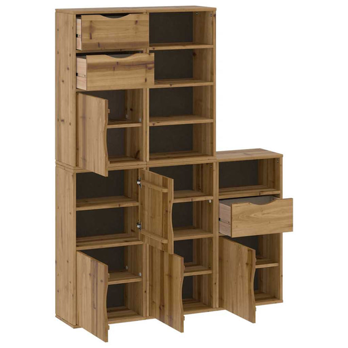 Dulapuri laterale 5 buc "ODDA" 40x24x79 cm lemn masiv de pin WALTI