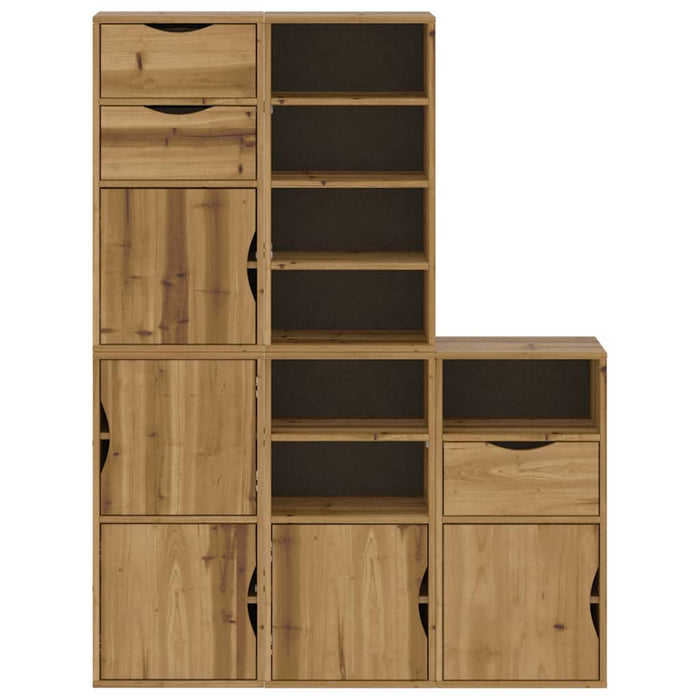 Dulapuri laterale 5 buc "ODDA" 40x24x79 cm lemn masiv de pin WALTI