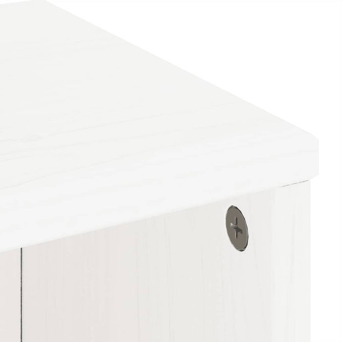 Dulapuri laterale 5 buc ODDA alb 40x24x79 cm lemn masiv de pin WALTI