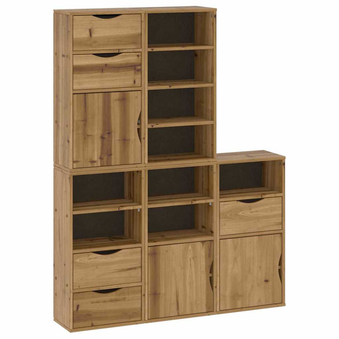 Dulapuri laterale 5 buc "ODDA" 40x24x79 cm lemn masiv de pin WALTI