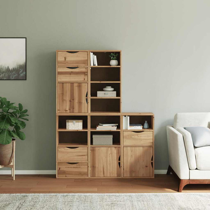 Dulapuri laterale 5 buc "ODDA" 40x24x79 cm lemn masiv de pin WALTI