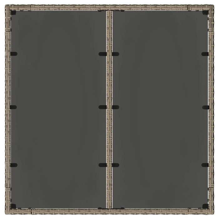 Set de masă pentru grădină 3 pcs Gri și Brown poliratan - WALTI WALTI