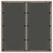 Set de masă pentru grădină 3 pcs Gri și Brown poliratan - WALTI WALTI