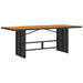 Set de masă pentru grădină 7 pcs Negru și Maro 190 x 80 x 75 cm - WALTI WALTI