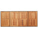 Set de masă pentru grădină 7 pcs Negru și Maro 190 x 80 x 75 cm - WALTI WALTI