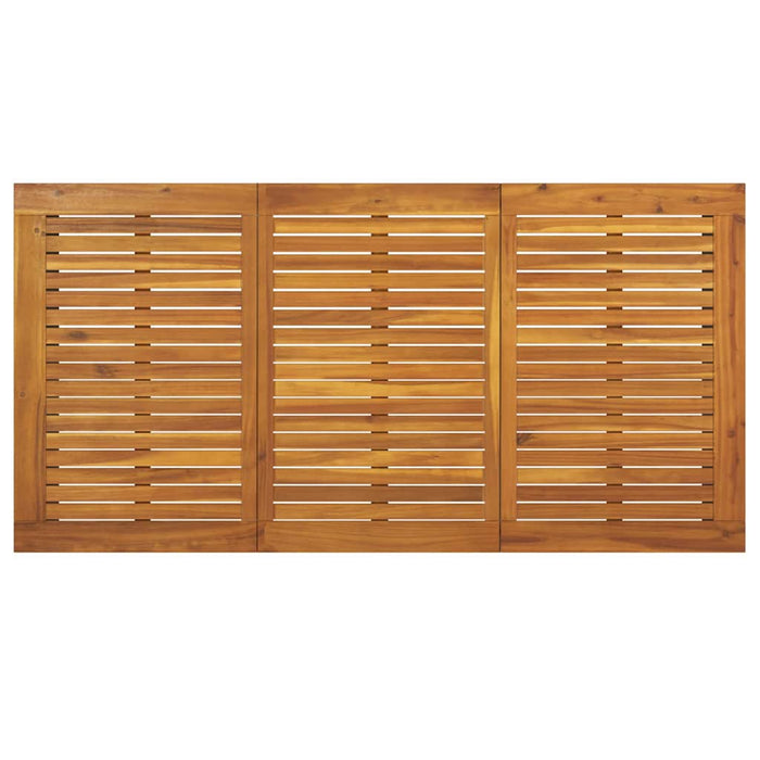 Set de masă pentru grădină 5 pcs Gri Lemn Solid de Acacia - WALTI WALTI
