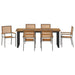Set de masă pentru grădină 7 pcs Gri Lemn Solid de Acacia - WALTI WALTI