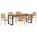 Set de masă pentru grădină 7 pcs Bej Lemn Solid de Acacia - WALTI WALTI