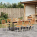 Set de masă pentru grădină 9 pcs Bej Lemn Solid de Acacia - WALTI WALTI