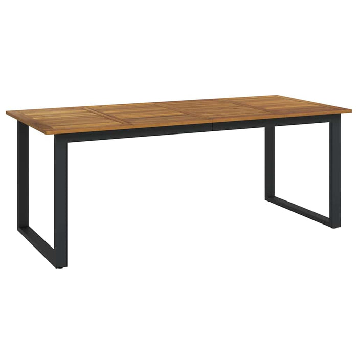 Set de masă pentru grădină 9 pcs Bej Lemn Solid de Acacia - WALTI WALTI